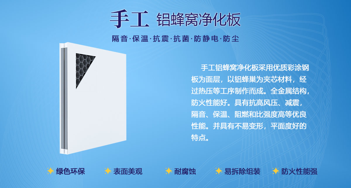 手工鋁蜂窩凈化板